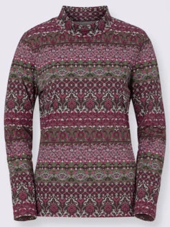 T-shirt Hiver Manches Longues Avec Col Montant -Promos Mode Exquise Boutique 144.00BJ255342 B04.001