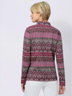 T-shirt Hiver Manches Longues Avec Col Montant -Promos Mode Exquise Boutique 144.00BJ255342 B05.001