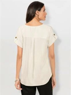 Chemisier Boutons Imitation Corne -Promos Mode Exquise Boutique 152.00FJ156347 B08.001