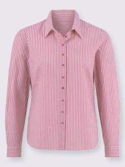 Chemisier En Coton Ourlet Légèrement Arrondi -Promos Mode Exquise Boutique 173.00BJ256346 B07.001