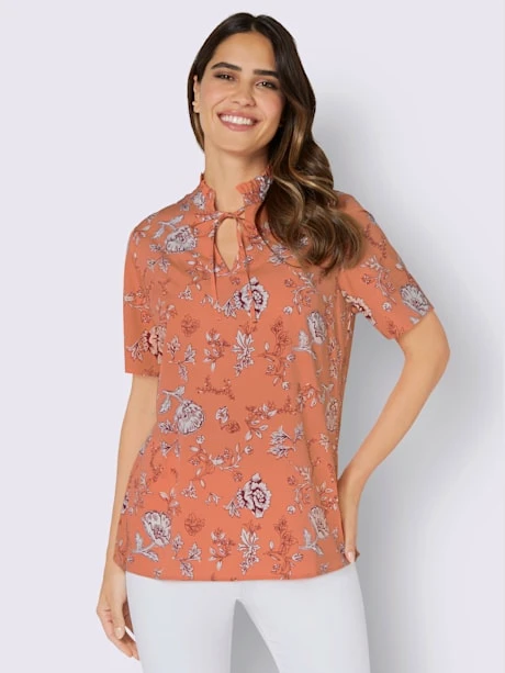 Chemisier Col Montant Froncé 2 Chemisier Col Montant Froncé – Image 2